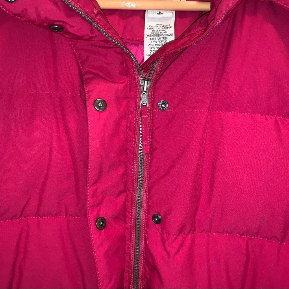 Rare Pink LL Bean Goose Down Puffer Coat & Mittens - Picture 10 of 16